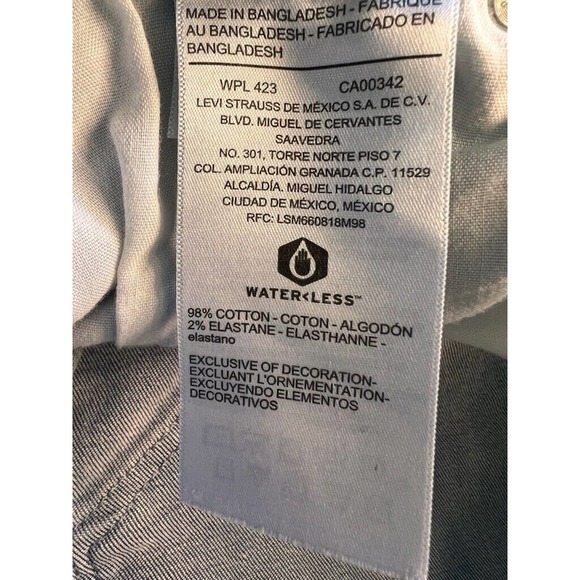 Signature By Levi Strauss & Co. Womens High Rise Shorts Cut-Off Frayed Stretch 8 - Picture 5 of 10